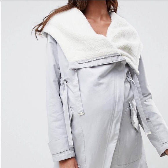 ASOS Maternity Coat baby blue - Picture 1 of 5